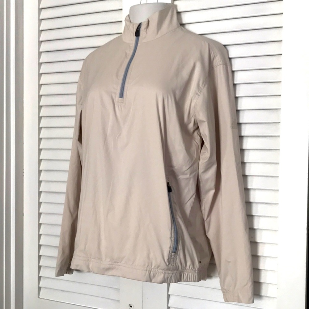 Adidas Climaproof wind breaker jacket w/ front pockets lined